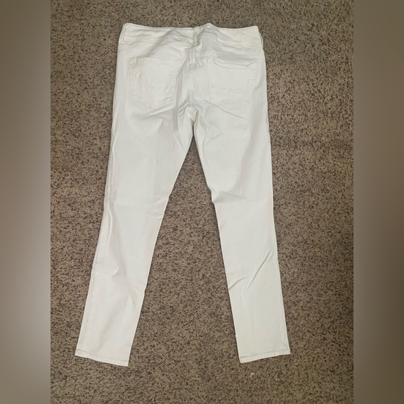 American Eagle Women's White Jegging 10 - Picture 2 of 4